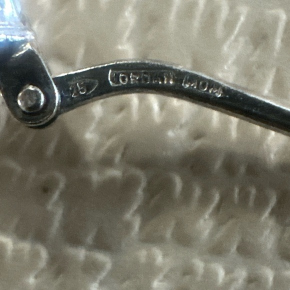 🔥.925 Tested Sterling Silver Crystal Jordan Mom Twisted Cable Hoop Earrings🔥 - Picture 5 of 10